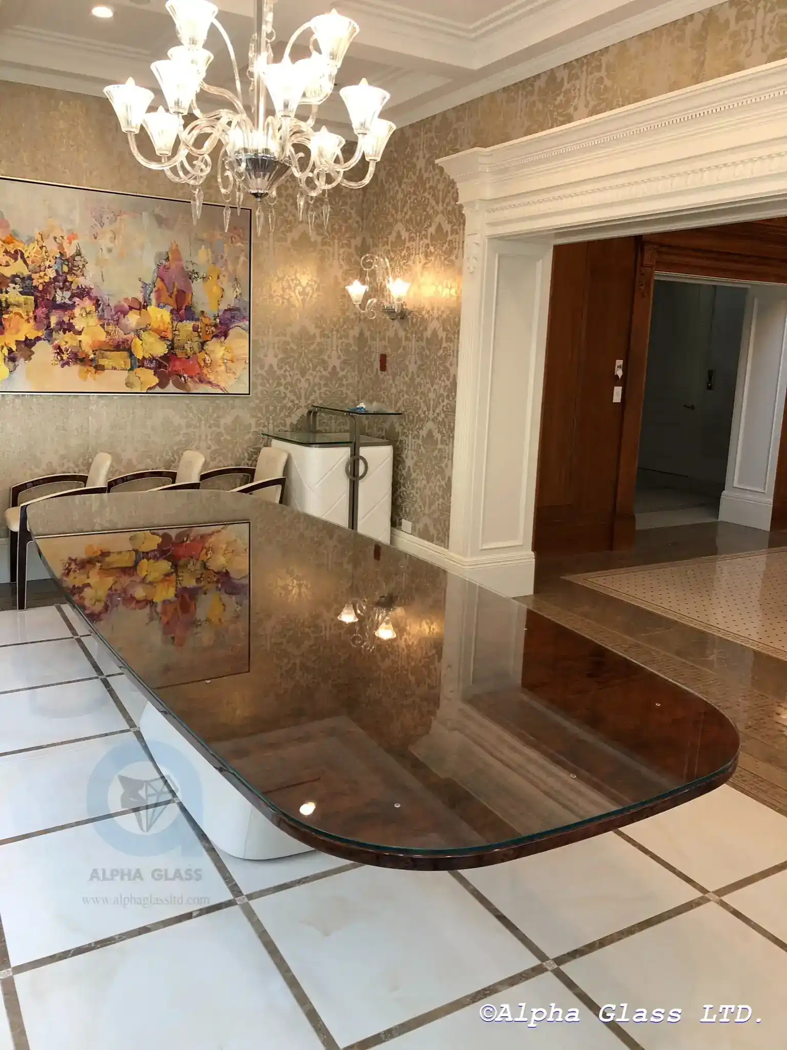 Art glass & special projects installed by Alpha Glass Ltd in Greater Vancouver