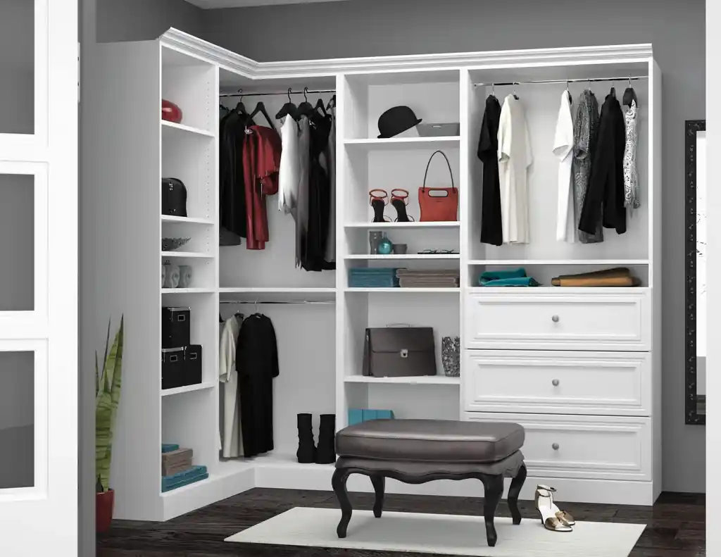 Custom closet organizer by Alpha Glass Ltd, project photo 7