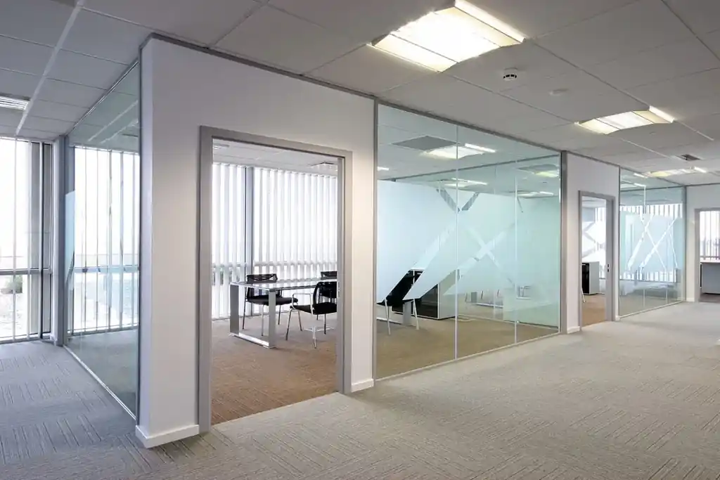 Frameless glass office partition by Alpha Glass Ltd, project photo 8