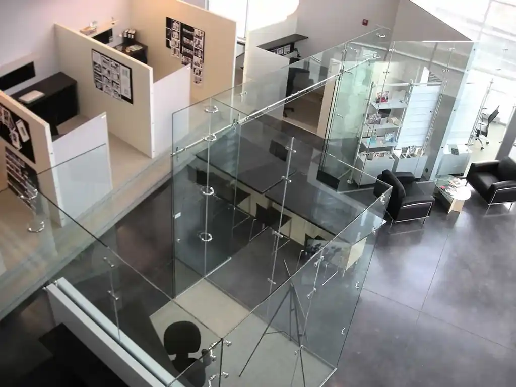 Frameless glass office partition by Alpha Glass Ltd, project photo 11