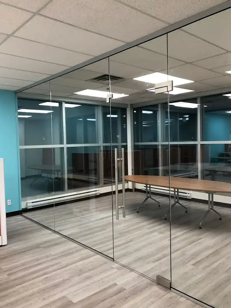 Frameless glass office partition by Alpha Glass Ltd, project photo 15