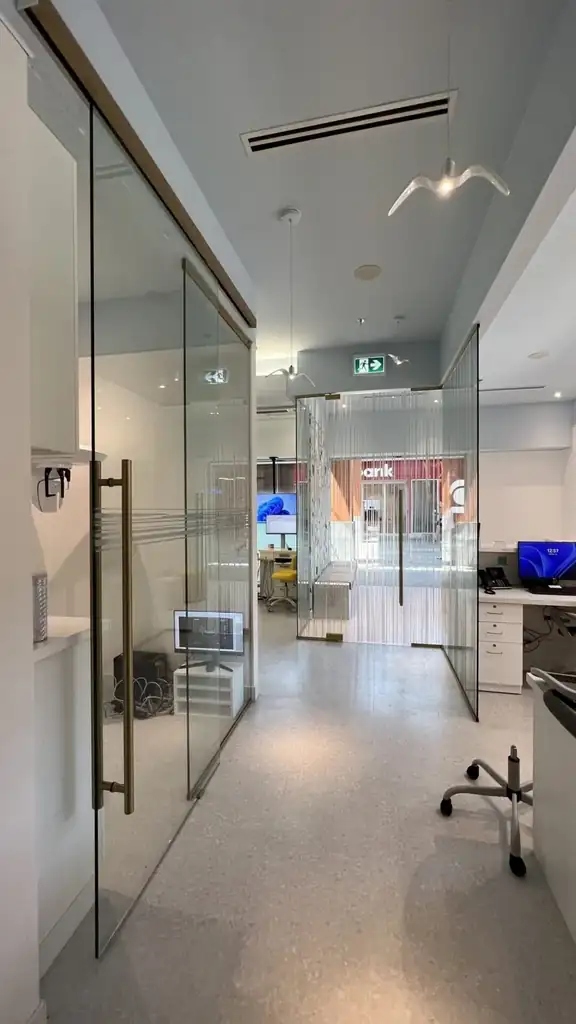 Frameless glass office partition by Alpha Glass Ltd, project photo 24