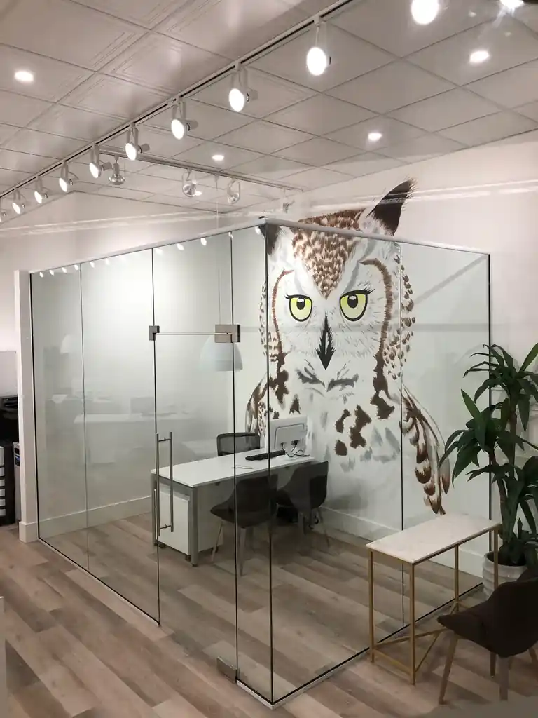 Frameless glass office partition by Alpha Glass Ltd, project photo 26