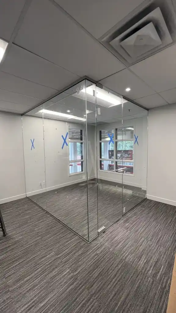 Frameless glass office partition by Alpha Glass Ltd, project photo 27