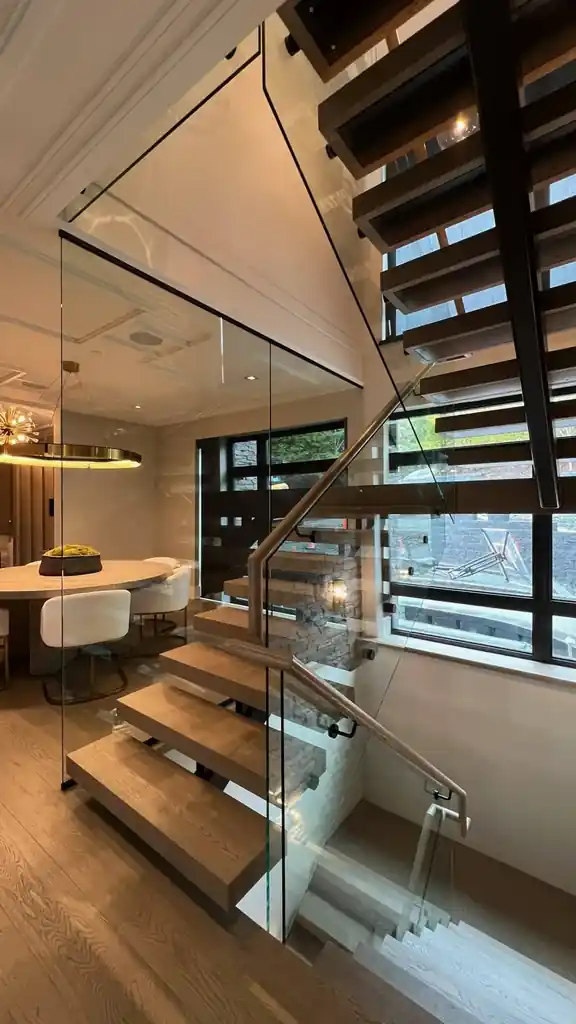 Interior glass railing by Alpha Glass Ltd, project photo 9
