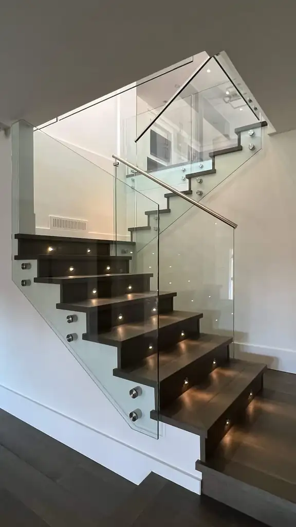 Interior glass railing by Alpha Glass Ltd, project photo 33