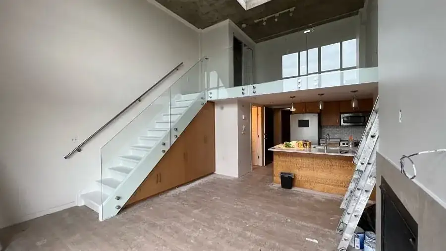 Interior glass railing by Alpha Glass Ltd, project photo 73