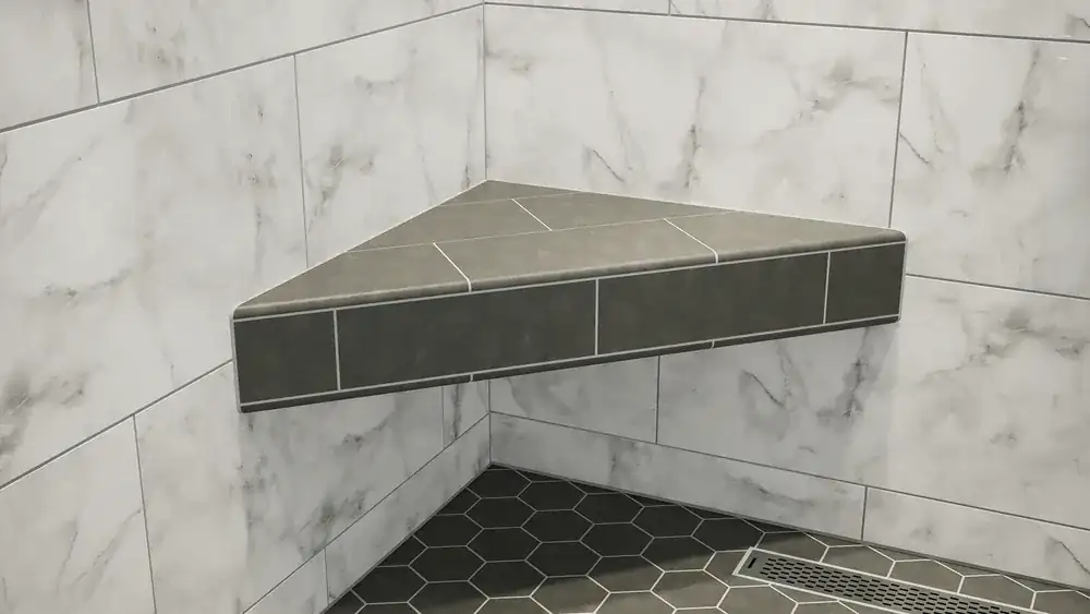 Glass shower shelf by Alpha Glass Ltd, project photo 5