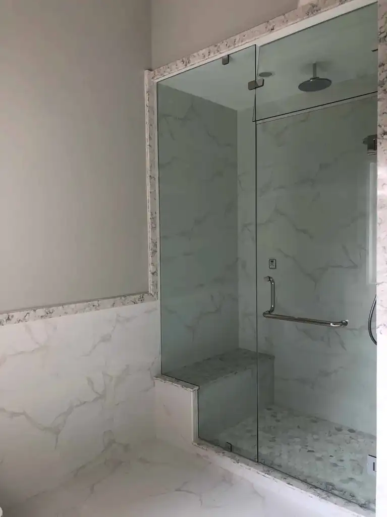 Steam room glass enclosure by Alpha Glass Ltd, project photo 8