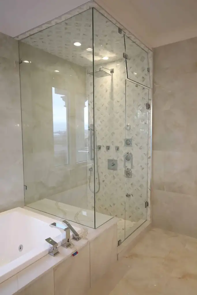Steam room glass enclosure by Alpha Glass Ltd, project photo 16