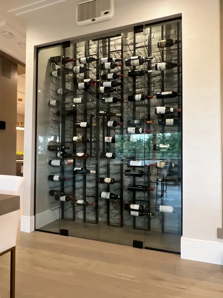 Wine cellar doors & walls by Alpha Glass Ltd, project photo 2