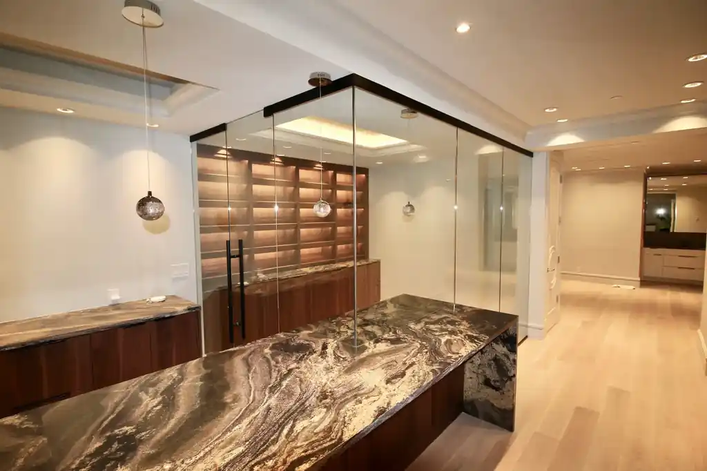 Wine cellar doors & walls by Alpha Glass Ltd, project photo 4