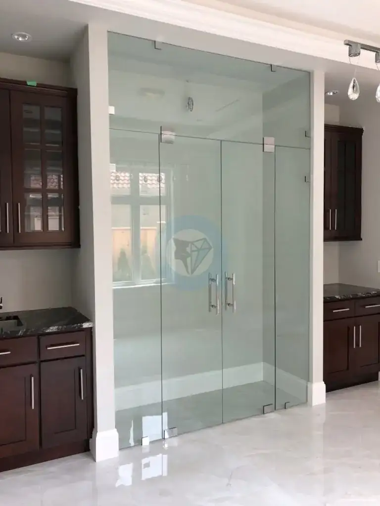 Wine cellar doors & walls by Alpha Glass Ltd, project photo 5