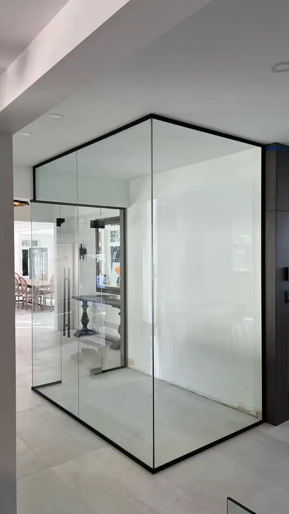 Wine cellar doors & walls by Alpha Glass Ltd, project photo 6